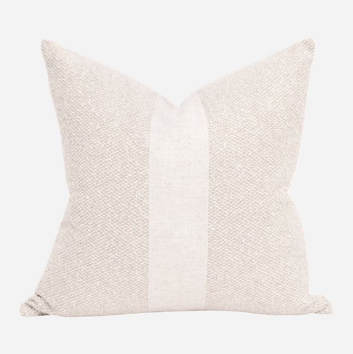 Split Decision Pillow, Cream
