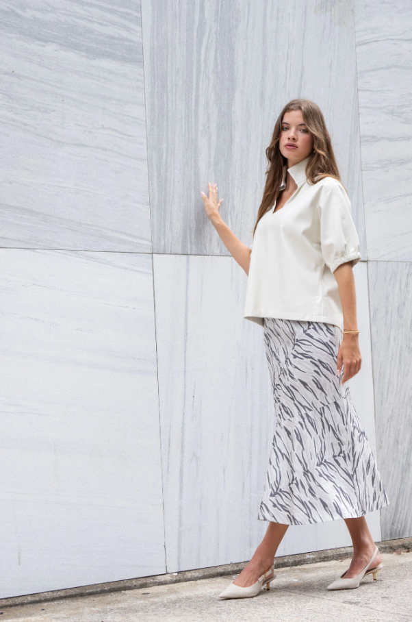 Poppy Top - Carrara