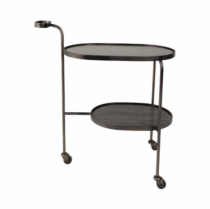 Francois Marble Bar Cart - 13 Hub Lane   |  Bar Carts