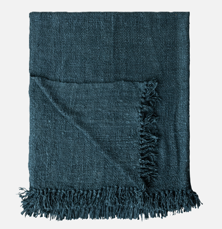 Woven Viscose Throw w/ Fringe