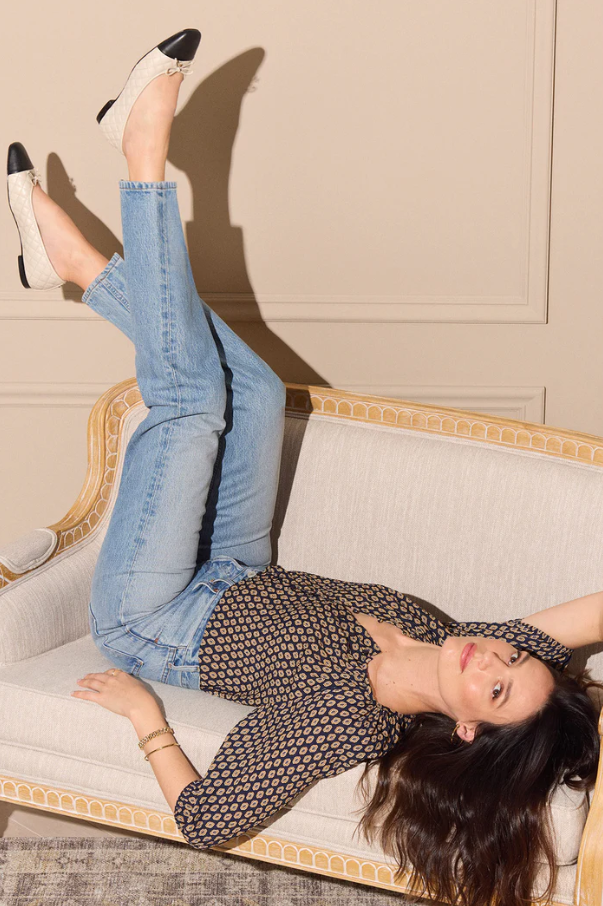 Blouson Soft Blouse, Windchime - 13 Hub Lane   |  Split Neck Tops