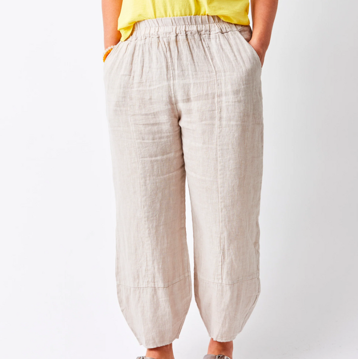 Sicily Linen Pants, Nude