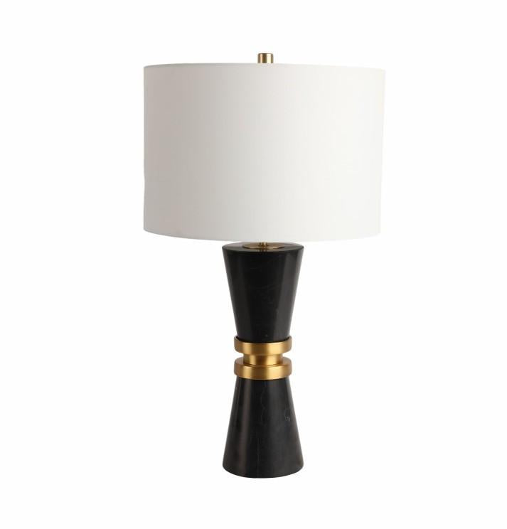 Elgon Marble Table Lamp, Black