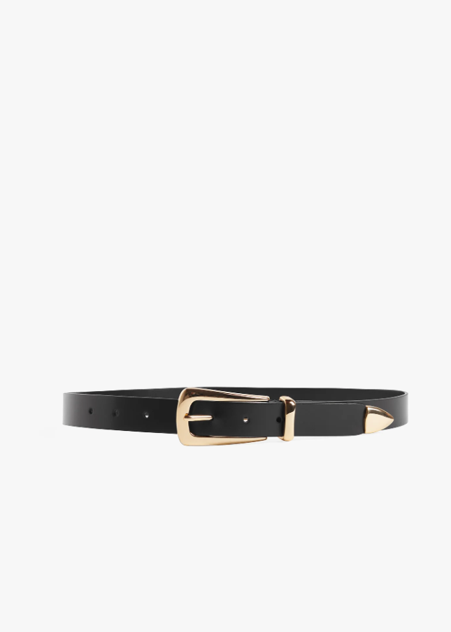 Favorite Daughter Statement Belt, Black & Gold - 13 Hub Lane   |  Leather Belts