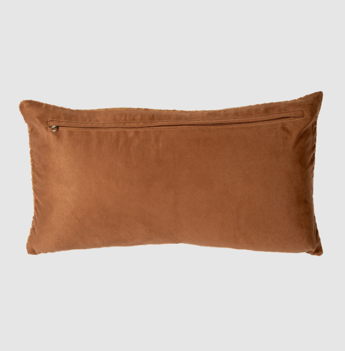 Waffle Weave Suede Lumbar, Camel - 13 Hub Lane   |  