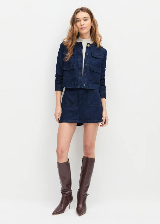 Mimi Denim Mini, Stout - 13 Hub Lane   |  Mini Skirts