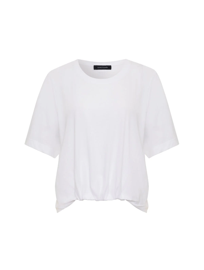 Tuck It Under Tee, White - 13 Hub Lane   |  Crewneck Tees