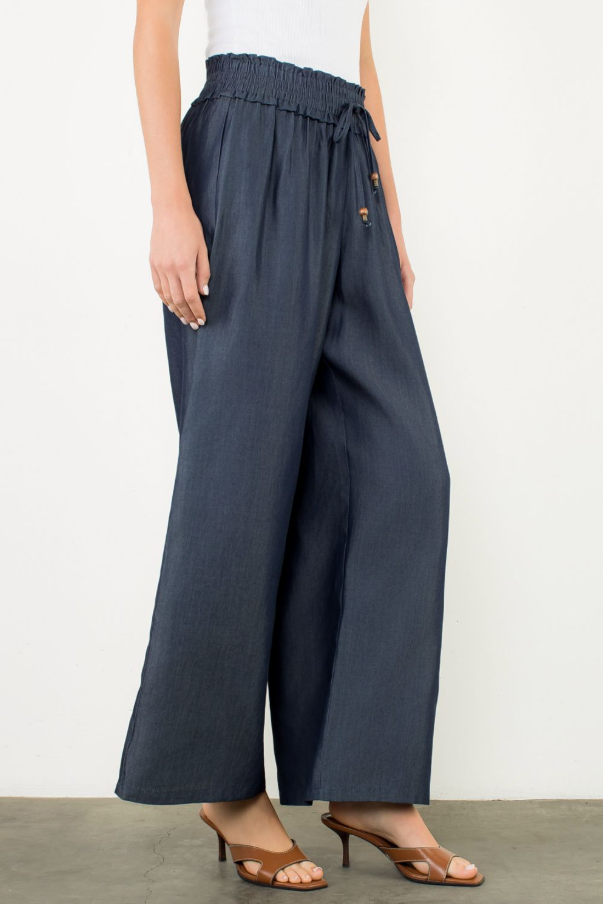 Smocked Wide Leg Pants - 13 Hub Lane   |  Wide Leg Pants