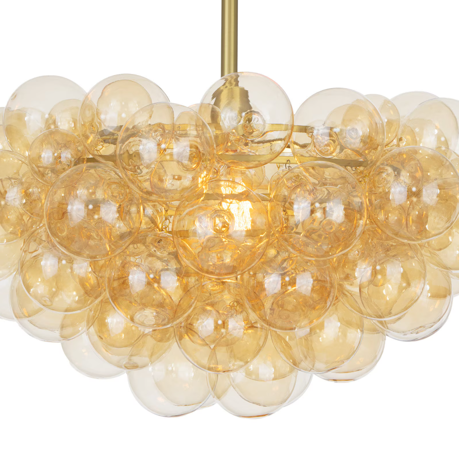 Bubbles Chandelier, Amber