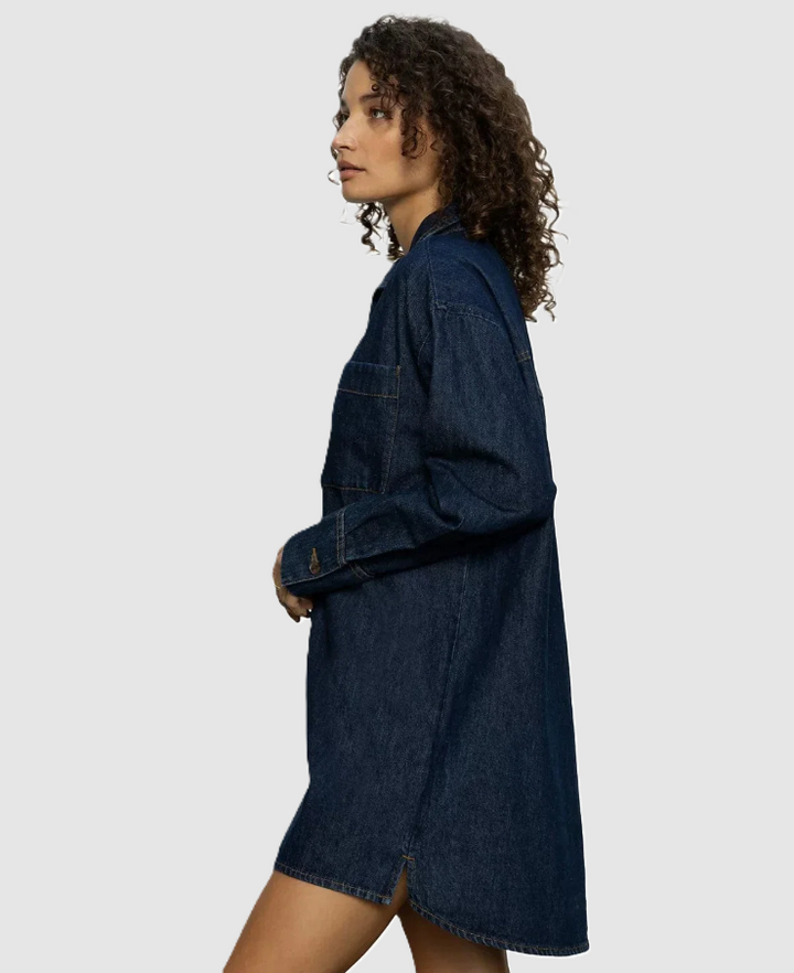 All-Day Denim Tunic Dress, Surprise - 13 Hub Lane   |  Mini Dresses
