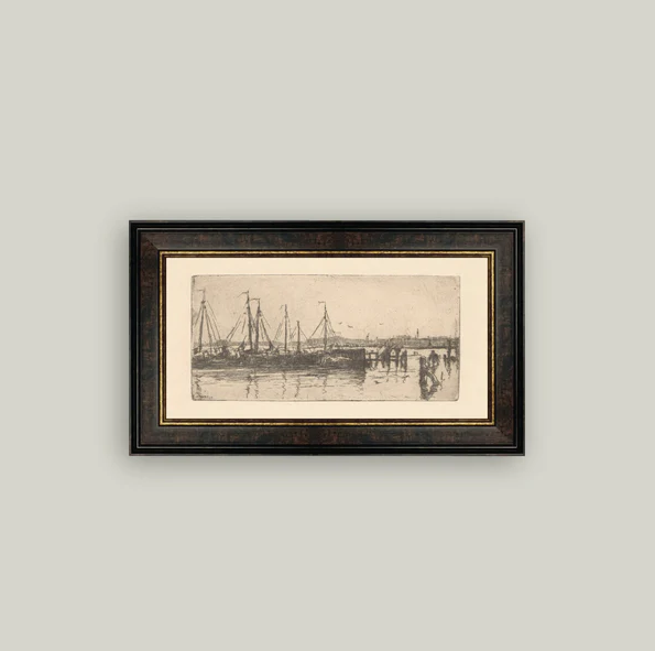 The Barges - 13 Hub Lane   |  Small Wall Art