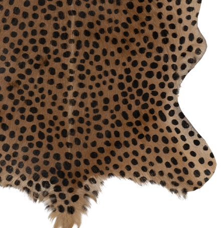 Cheetah Printed Goat Hide