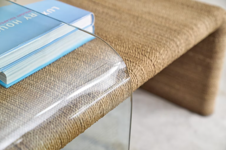 Amani Rope & Glass Cocktail Table - Thumbnail 4