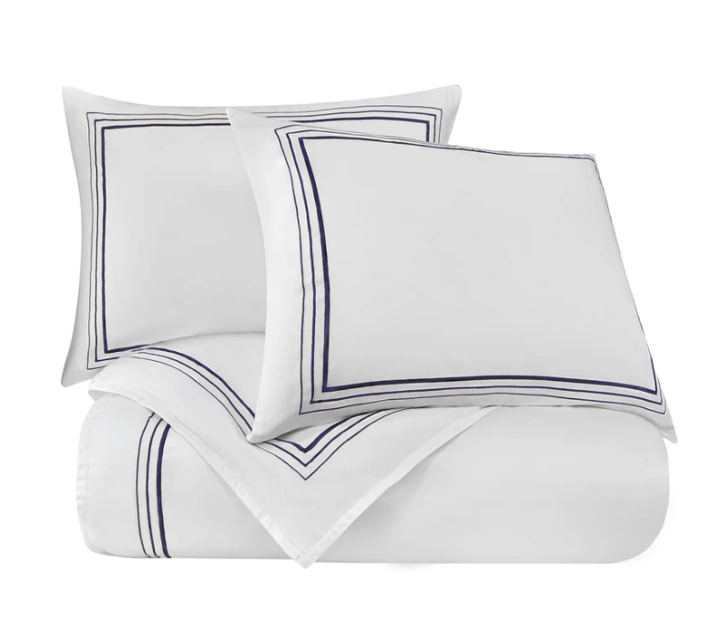 Embroidered Border Sheet 4PC Set - Thumbnail 2