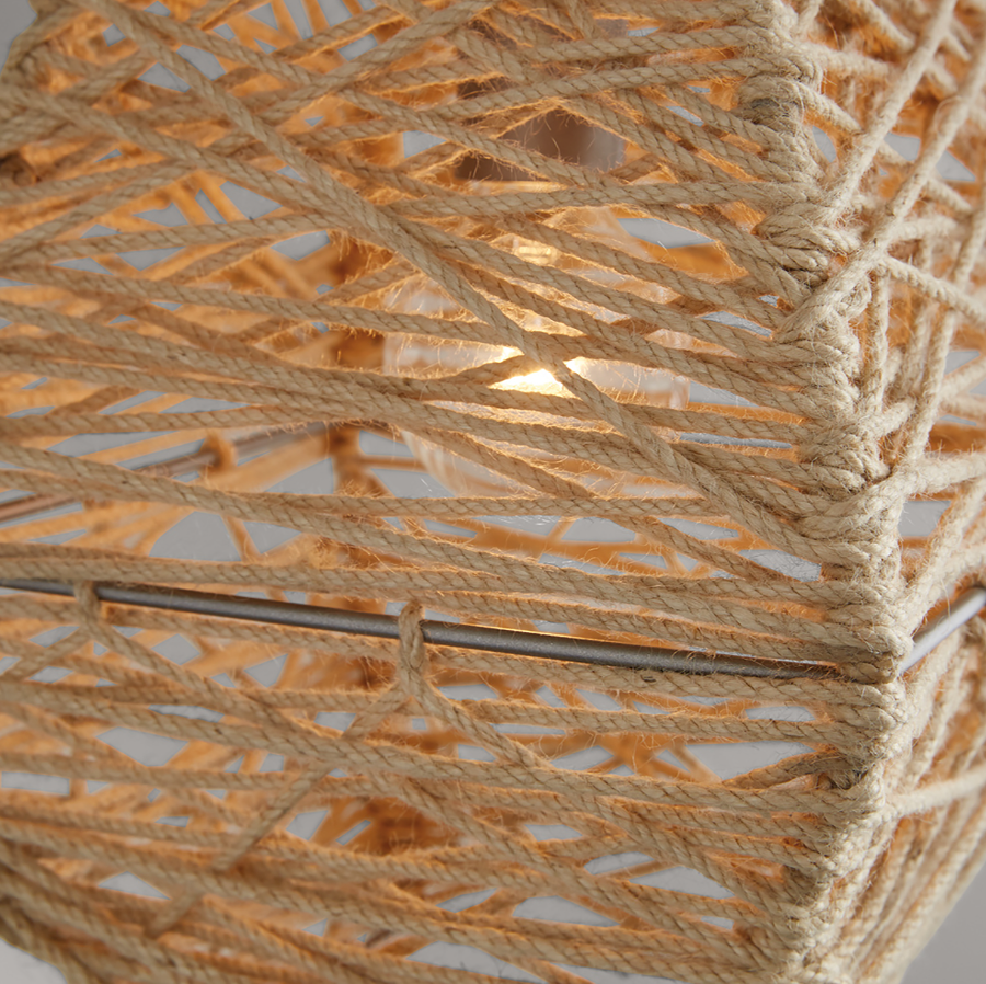 Finley 10.5" 1-Light Natural Jute Pendant - Thumbnail 4