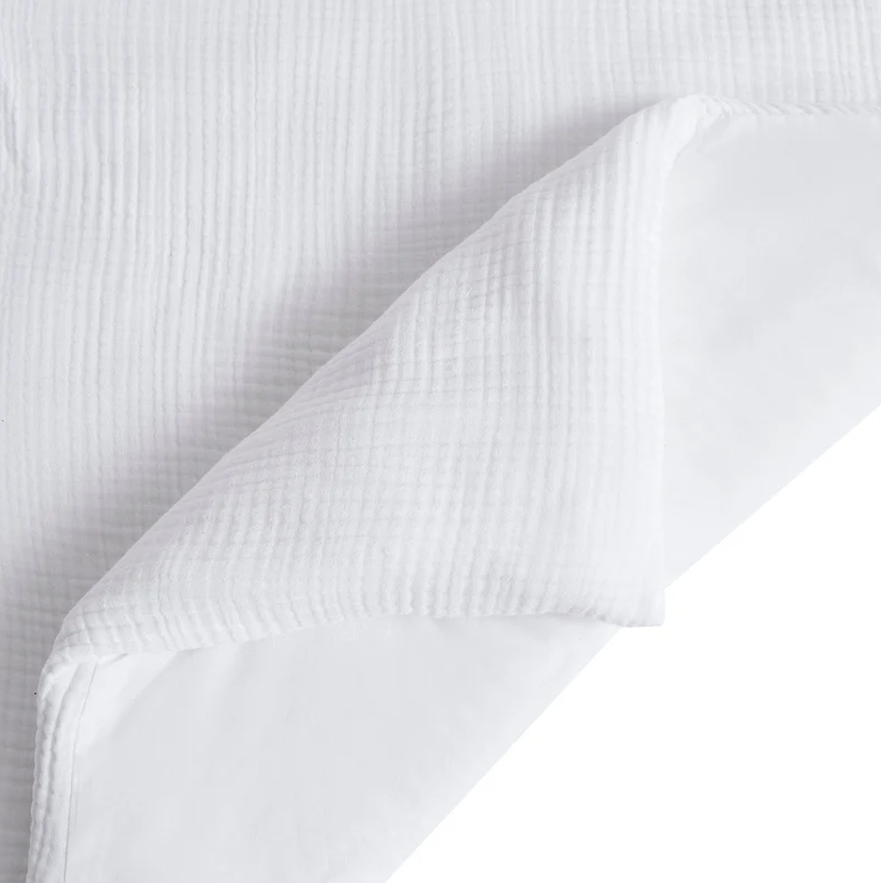 Cotton Voile 3PC Comforter Set, White