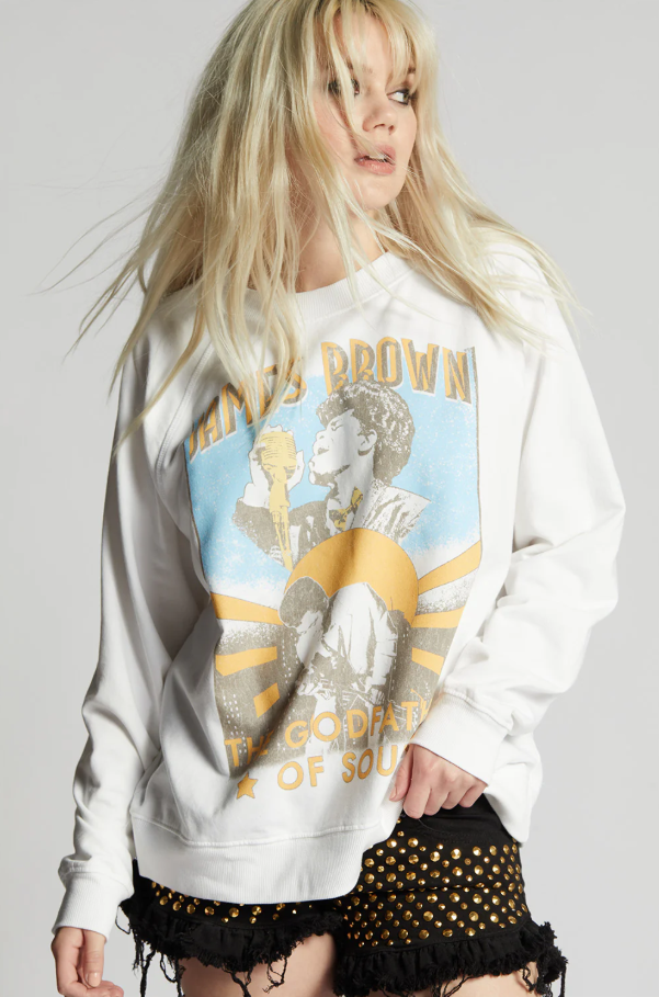 James Brown The Godfather of Soul Sweatshirt - 13 Hub Lane   |  Vintage Band Sweatshirts