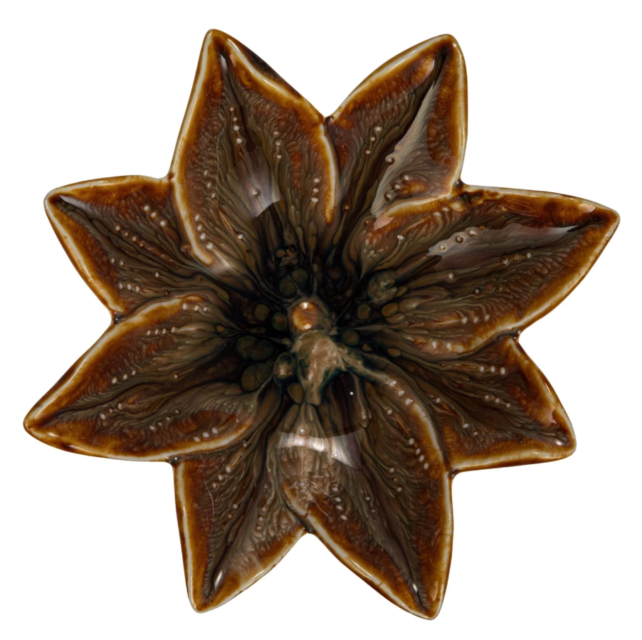 Stoneware Flower Plate