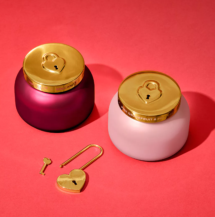 Pink Grapefruit & Prosecco Locked in Love Signature Candle - 13 Hub Lane   |  Pink Grapefruit & Proseco