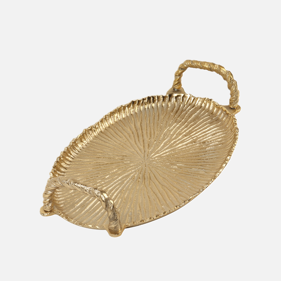 Sunburst Oval Tray, Gold - 13 Hub Lane   |  