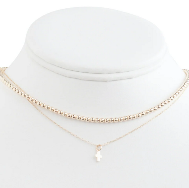 enewton 15" choker classic gold - 3mm bead