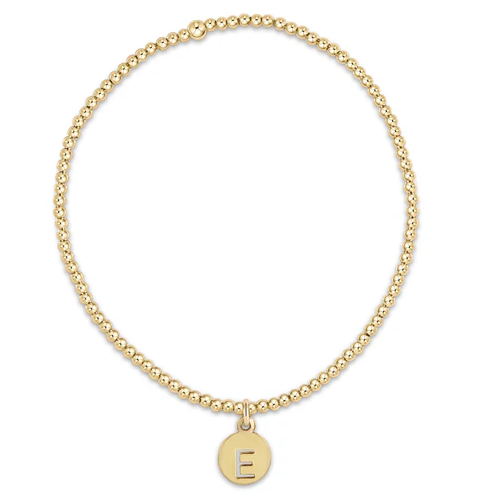 enewton classic gold 2mm bead bracelet - respect small gold disc - 13 Hub Lane   |  Charm Bracelets