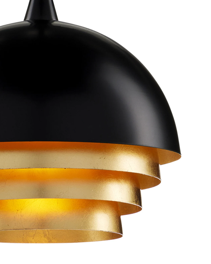 Salviati Medium Black & Gold Pendant