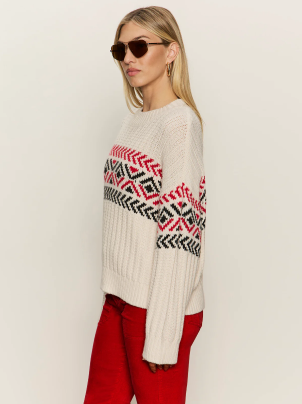 Send It Sweater, Chalk Multi