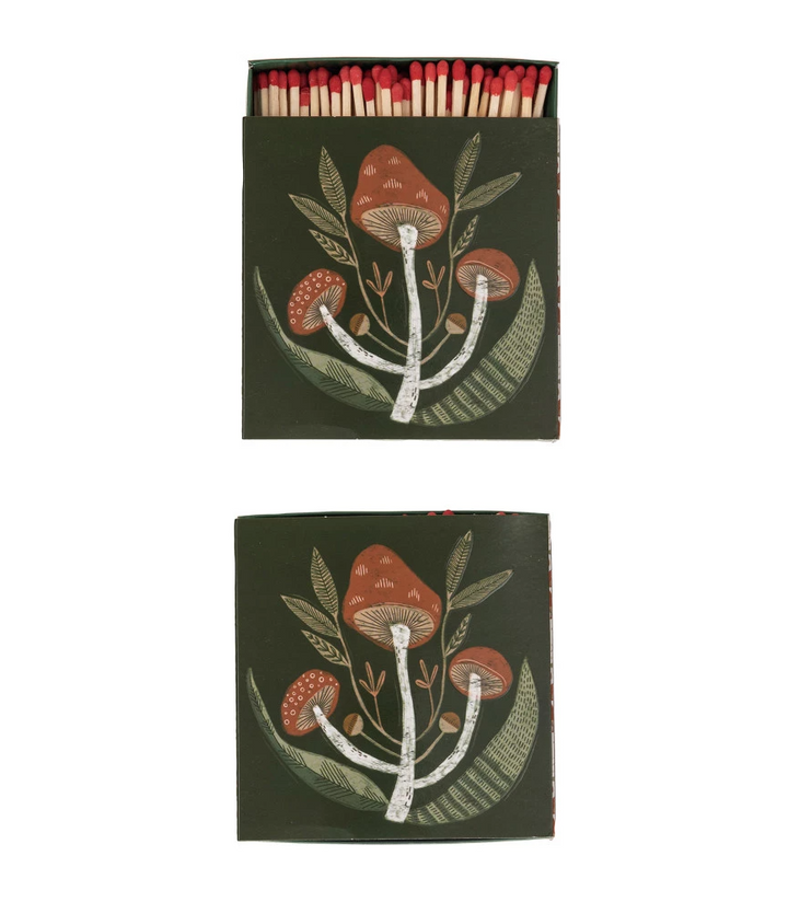 Mushroom Safety Matches in Matchbox