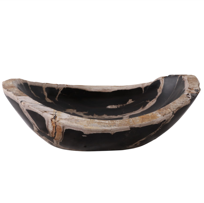 Petrified Wood Oval Bowl