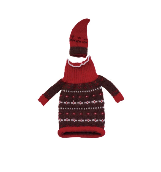 Knit Fabric Hat & Sweater Bottle Topper - 13 Hub Lane   |  