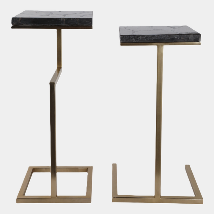 Clarkdale Black Quartz Accent Tables - 13 Hub Lane   |  
