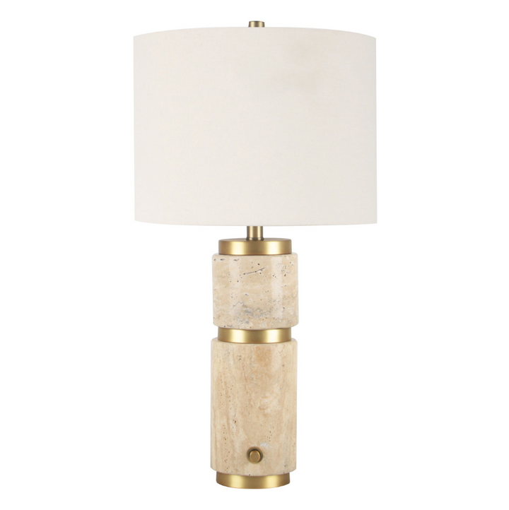 Knox Travertine Table Lamp - 13 Hub Lane   |  