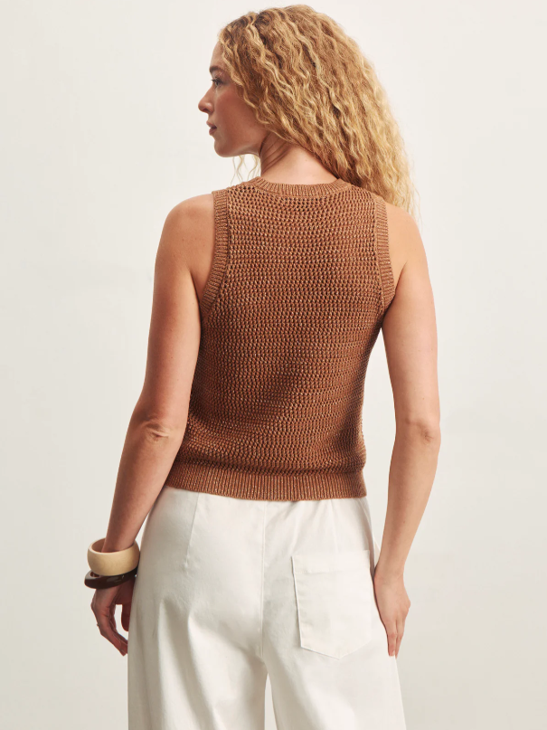 Natural State Halter, Toasted Coconut Metallic