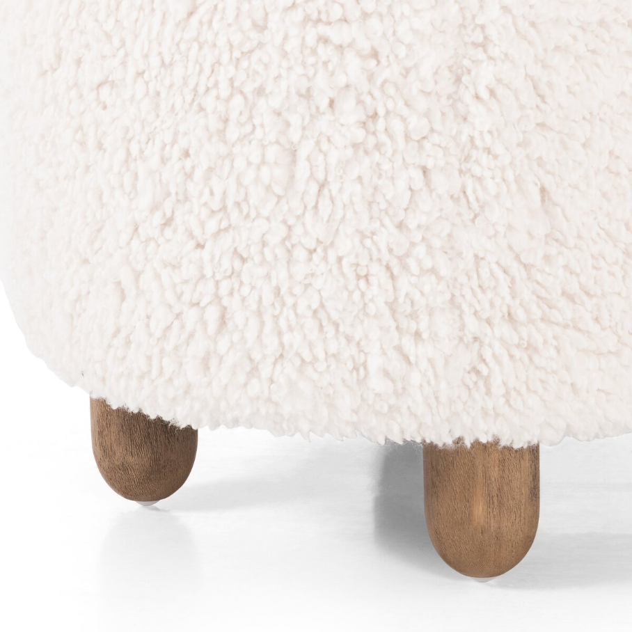 Aniston Round Ottoman - 13 Hub Lane   |  Ottomans