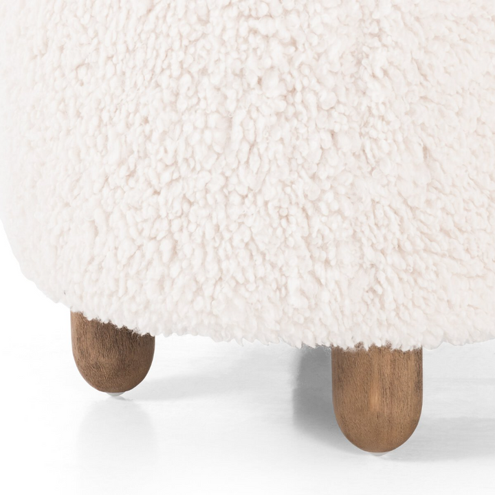 Aniston Round Ottoman - 13 Hub Lane   |  Ottomans