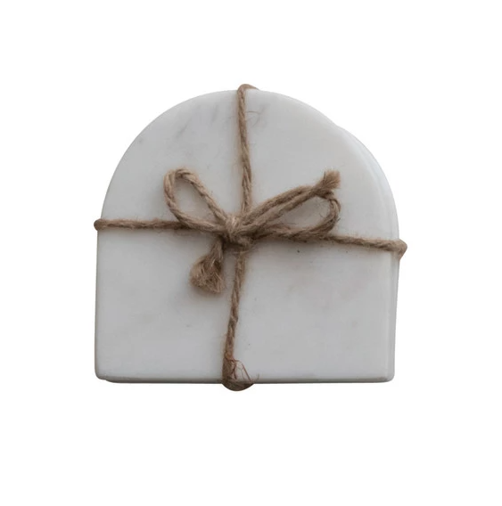 Arched Marble Coasters, Set of 4 - 13 Hub Lane   |  