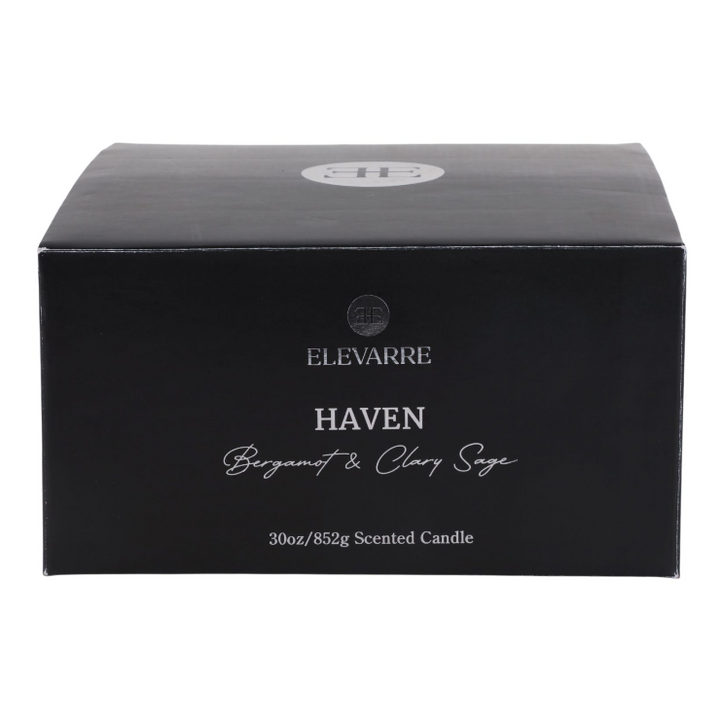 Haven Bergamot & Clary Sage Marble Candle