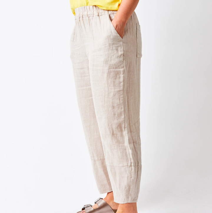 Sicily Linen Pants, Nude