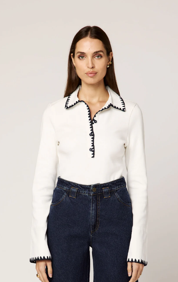 Aimee Top, Ivory - 13 Hub Lane   |  Henleys