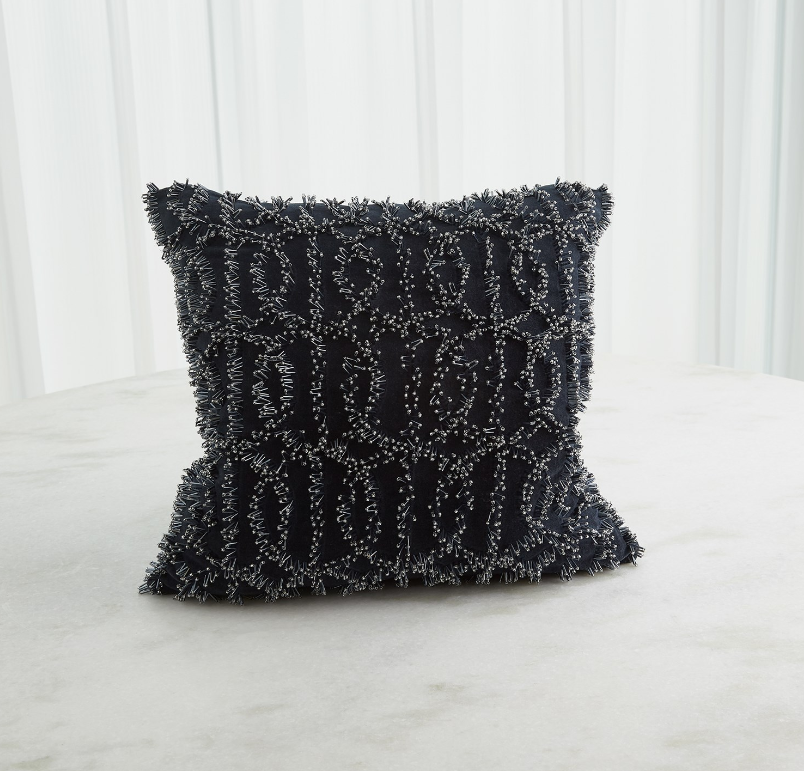 Circles Beaded Pillow - Thumbnail 3