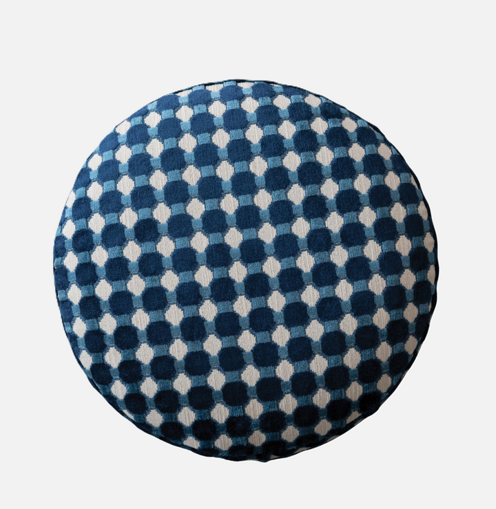 Dotted Burnout Velvet Stool