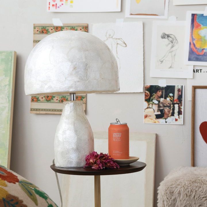 Capiz Table Lamp, Natural