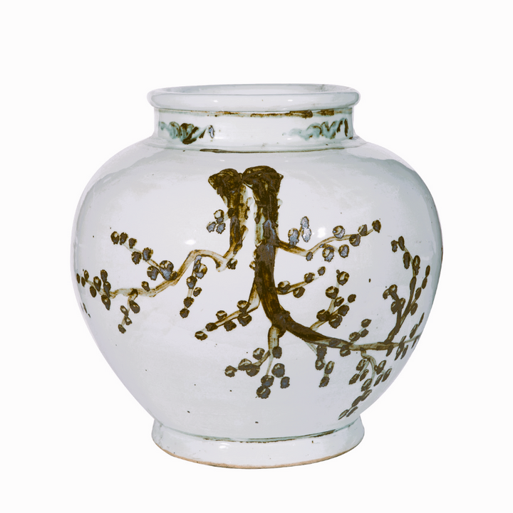 Rusty Brown Jar Weeping Plum - 13 Hub Lane   |  Ceramic Jars