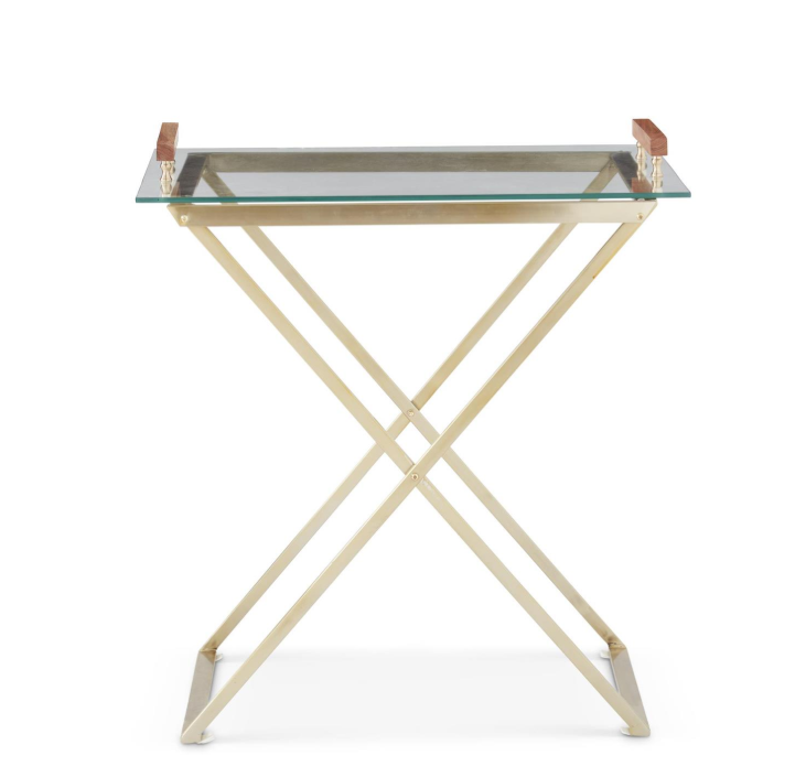 Bar Table w/ Glass Tray Top