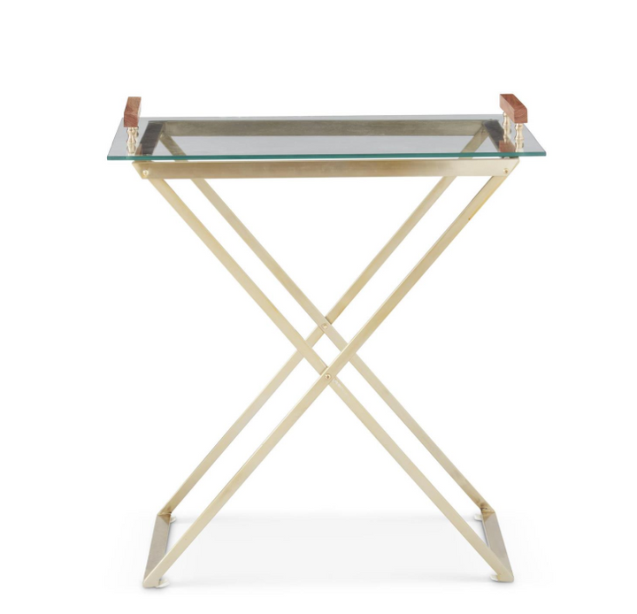 Bar Table w/ Glass Tray Top