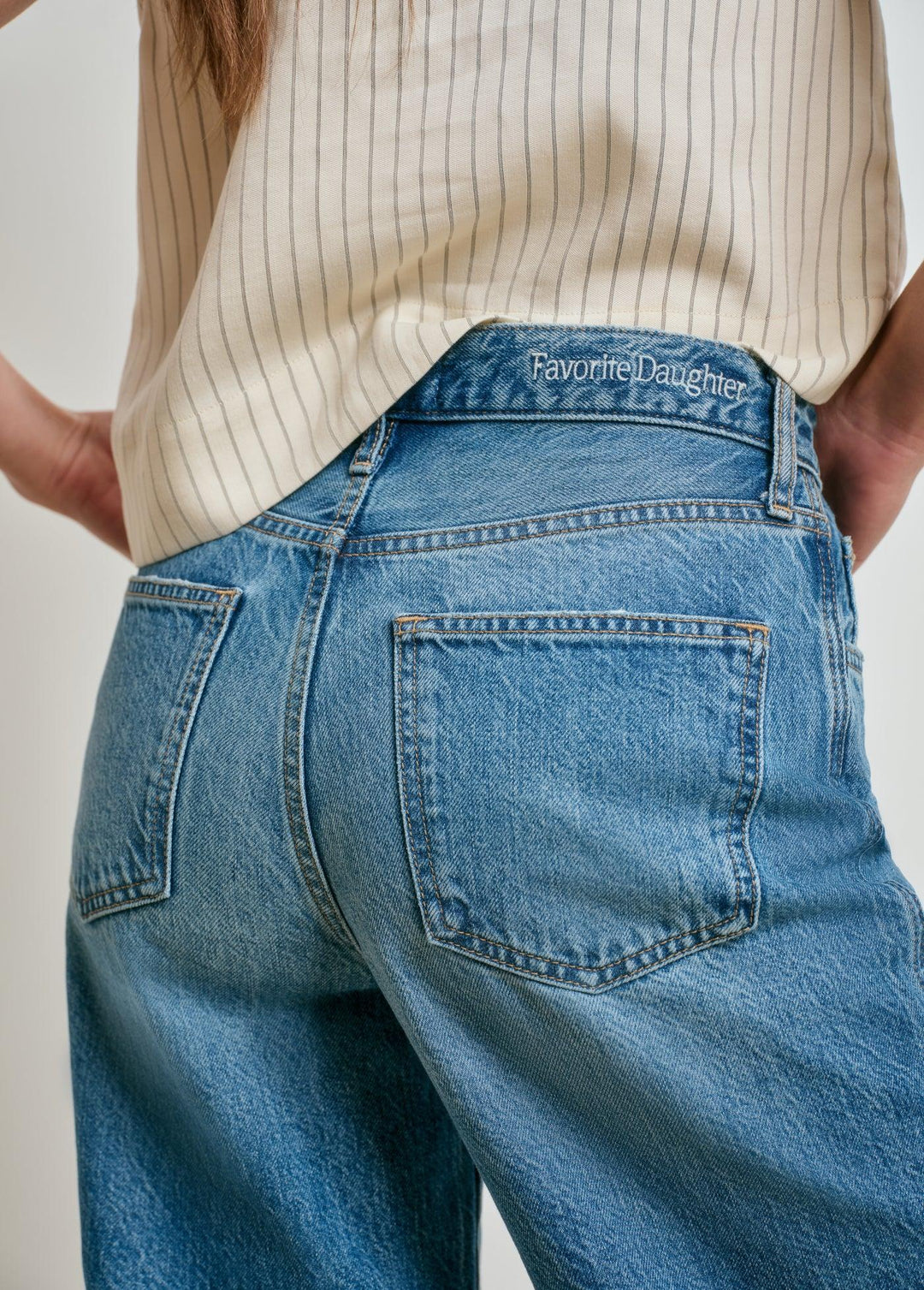 Favorite Daughter The Marsha Super High Rise Wide Leg Crop, Cortez