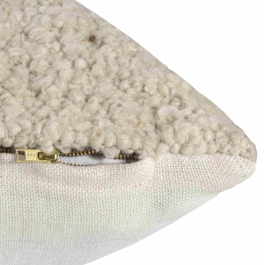Ivory Boucle Pillow - Thumbnail 5