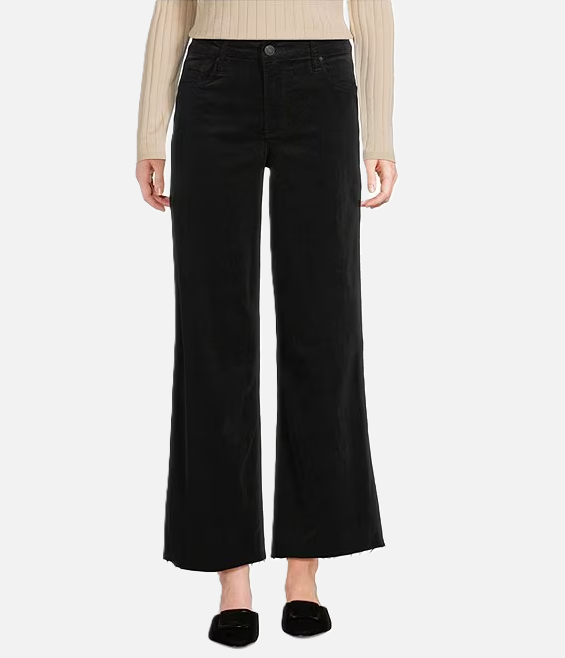 Kut From The Kloth Meg High Rise Corduroy Ab Fab, Black