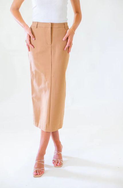 Lowi Long Skirt, Camel